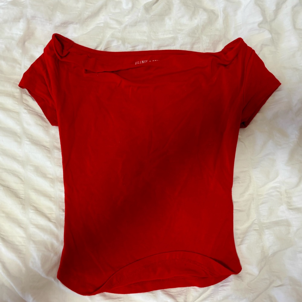 Urban Outfitters Bold Red Short Sleeve Tee